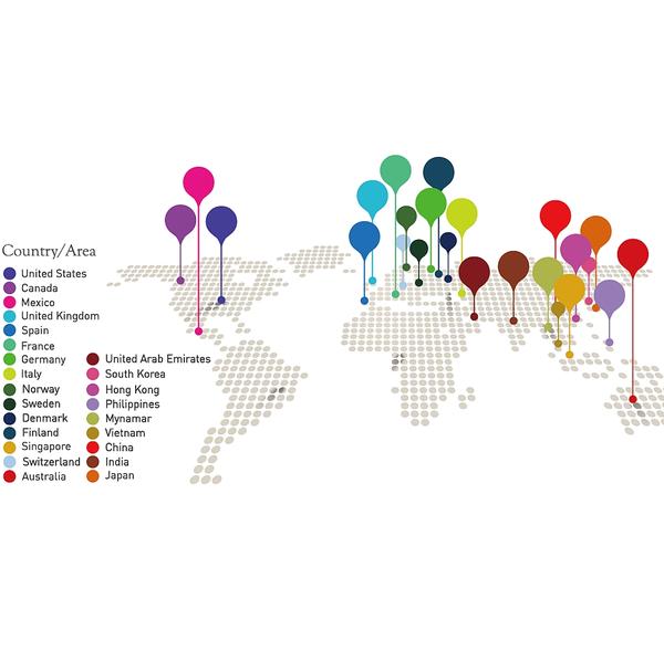 Reaching You In More Than 20 Countries